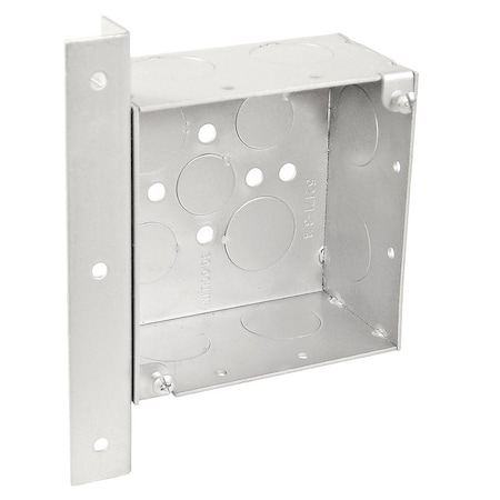 Southwire Electrical Box, 30.3 cu in, Square Box Type, 4 Gangs, Steel, Square Shape 52171-AB
